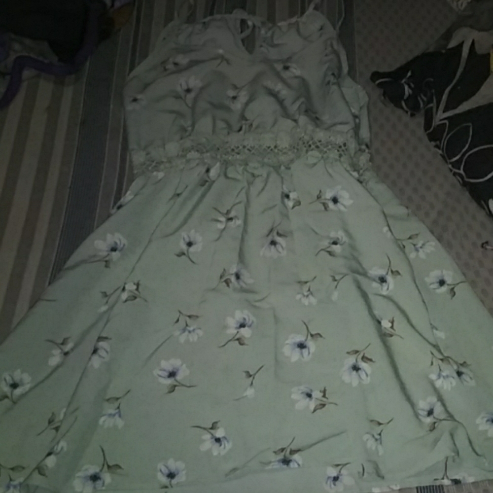Mint green dress